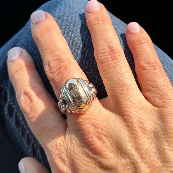 James Avery Large Two Tone Ring - Picture 2 of 5